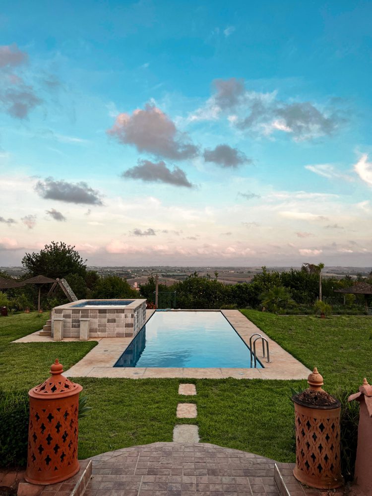 Pool at a holiday home in the Marche
